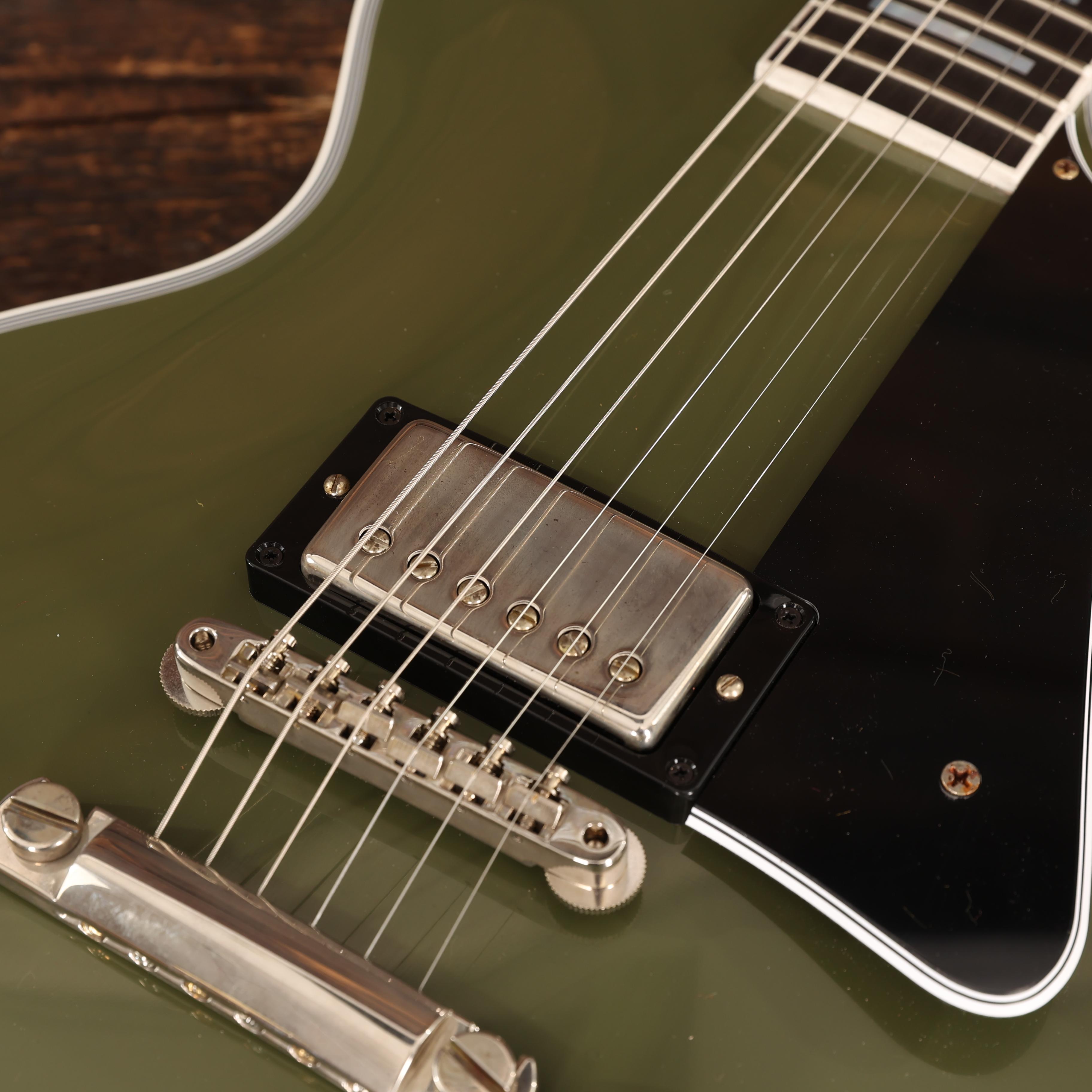 Gibson Custom Shop Les Paul Custom VOS in Olive Drab - Andertons